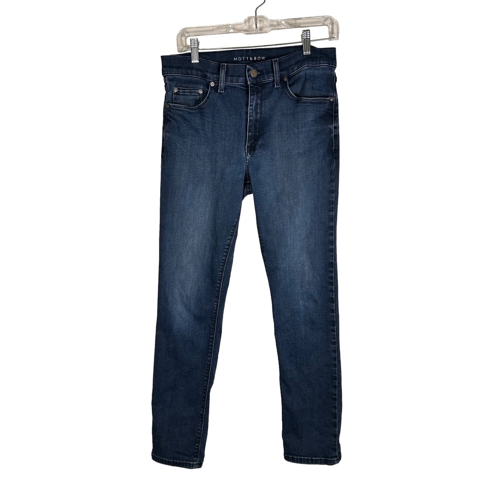 Mott & Bow Slim Fit Jeans Mens 31x30 Dark Wash Blue Stretch Denim Pants